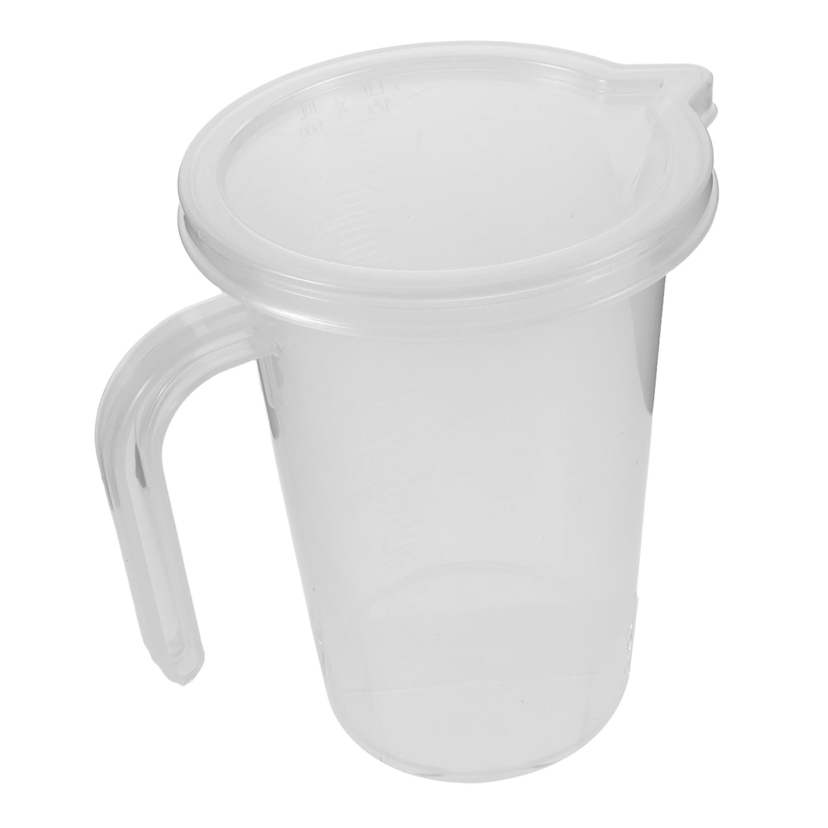 6 Pezzi Misurini Graduati in Plastica con Manico e Bicchieri Trasparenti per Misurazione Precisa Liquidi in Cucina e Uso