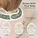KeaBabies 8-Pack Baby Bibs for Girls & Boys and 5-Pack Burp Cloths for Baby Boy and Girl - Teething Bibs for Kids - Ultra Absorbent Burping Cloth, Burp Clothes, Newborn Towel