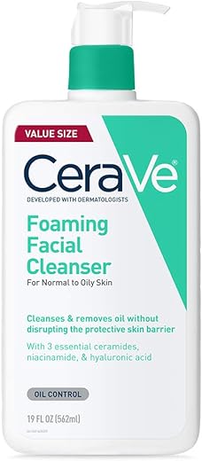 CeraVe Foaming Facial Cleanser for Oily Skin – 19 oz