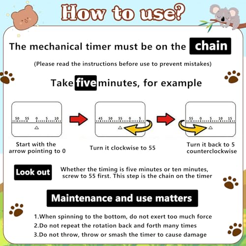Exbrith 1 Stück Mechanisch Küchen-Timer, Countdown Timer, Küchentimer, Timer für Kochen, Eierkochen, Maske Auftragen, Backen, Sport, Lernen, Hausaufgaben, Debatte, Wettkampf – Bild 7