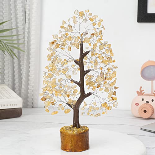Citrine Chakra Tree Of Life, Handmade Gemstone Tree, Crystal Tree Of Life, Feng Shui Tree For Positive Energy, Artificial Tree, Crystal Decorations, Money Tree, Healing Crystals, Spiritual Gift #TOP1