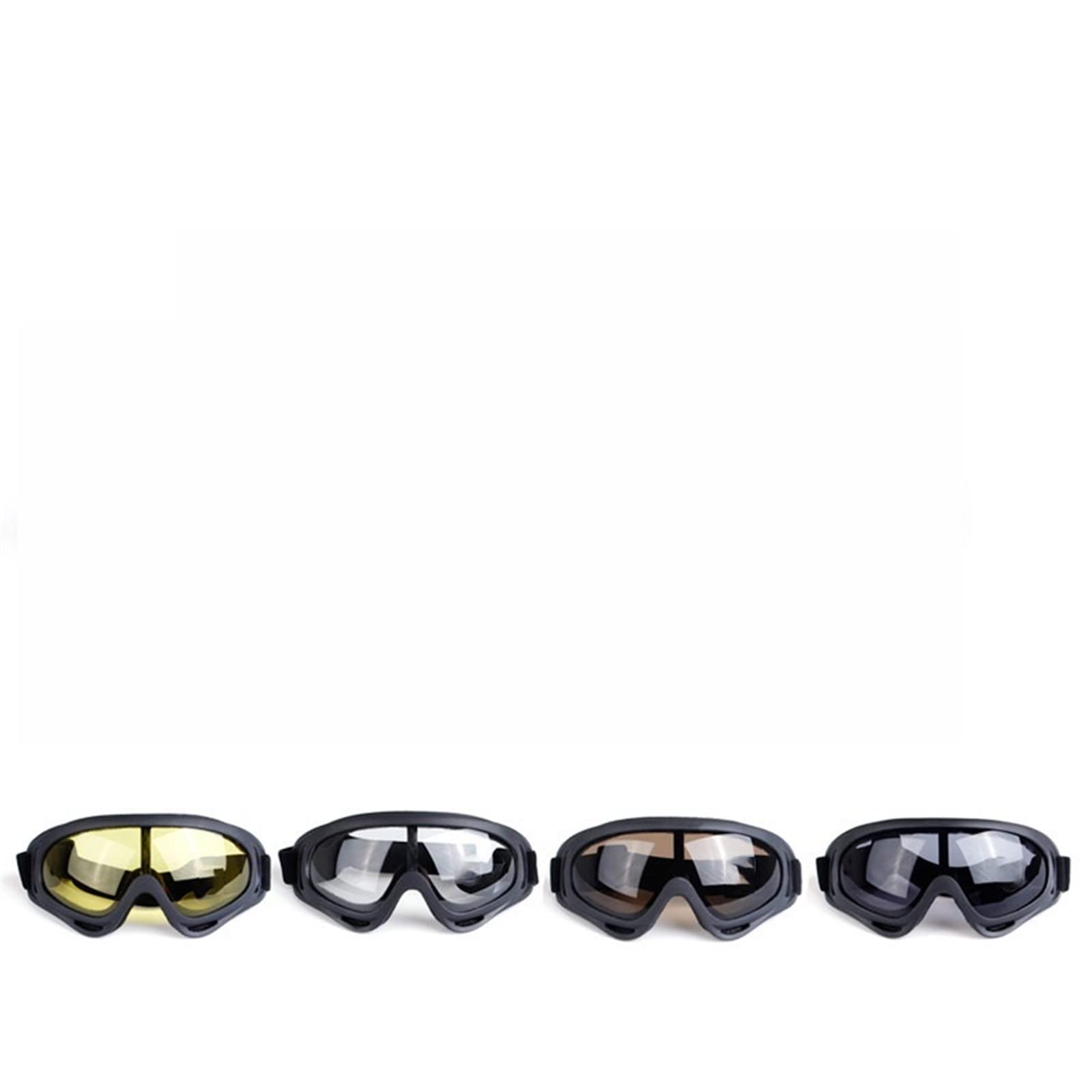 DieffematicHXJ Gogle narciarskie Full-piece Goggles Sports Outdoor Ski Riding Goggles Folding Goggles (Color : Red)