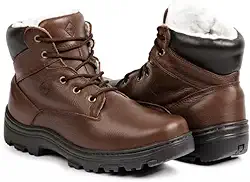 Bota Masculina de Inverno em Couro Forrada com Lã Imperméavel - Hamburgo