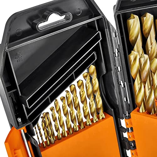 Titanium Nitride High Speed Steel Drill Bit Set 29 Piece thumb #3