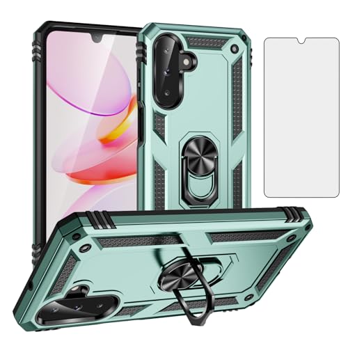 Coque Samsung Galaxy A26 Asuwish JSFS vert foncé étui souple anti-rayures