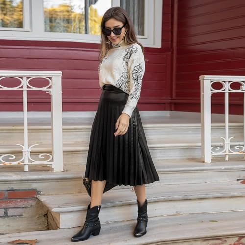 Image of ErikenUrben Women Harness Cowboy Boots Pointed Toe Western Boots Zip