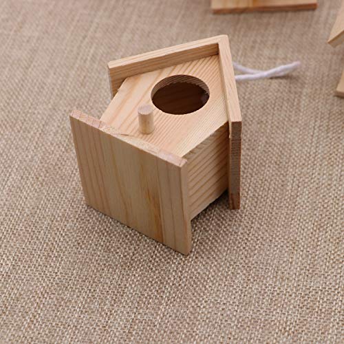 SUPVOX Nido per Uccelli Legno da Appendere 4 Pezzi...