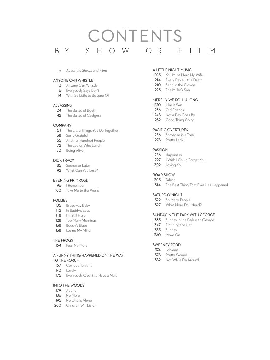 The Stephen Sondheim Collection: Songbook für Klavier, Gesang, Gitarre (Hal Leonard): 52 Songs from 17 Shows and Films. Songbook Klavier, Gesang, Gitarre
