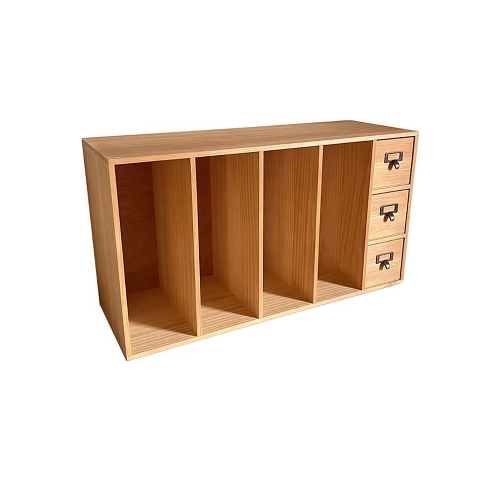 Shihan-2015 Bookcase Desk Stationery Storage with drawers Multi Tiers Wooden Bookshelf for Office Home Display Shelf