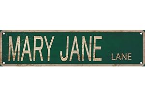 Mary Jane Lane Street Sign 4x16 Inch Cute Cannabis Marijuana Weed Legalize...