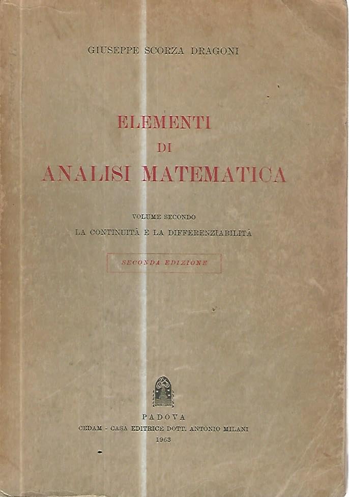  Elementi di analisi matematica. Volume secondo