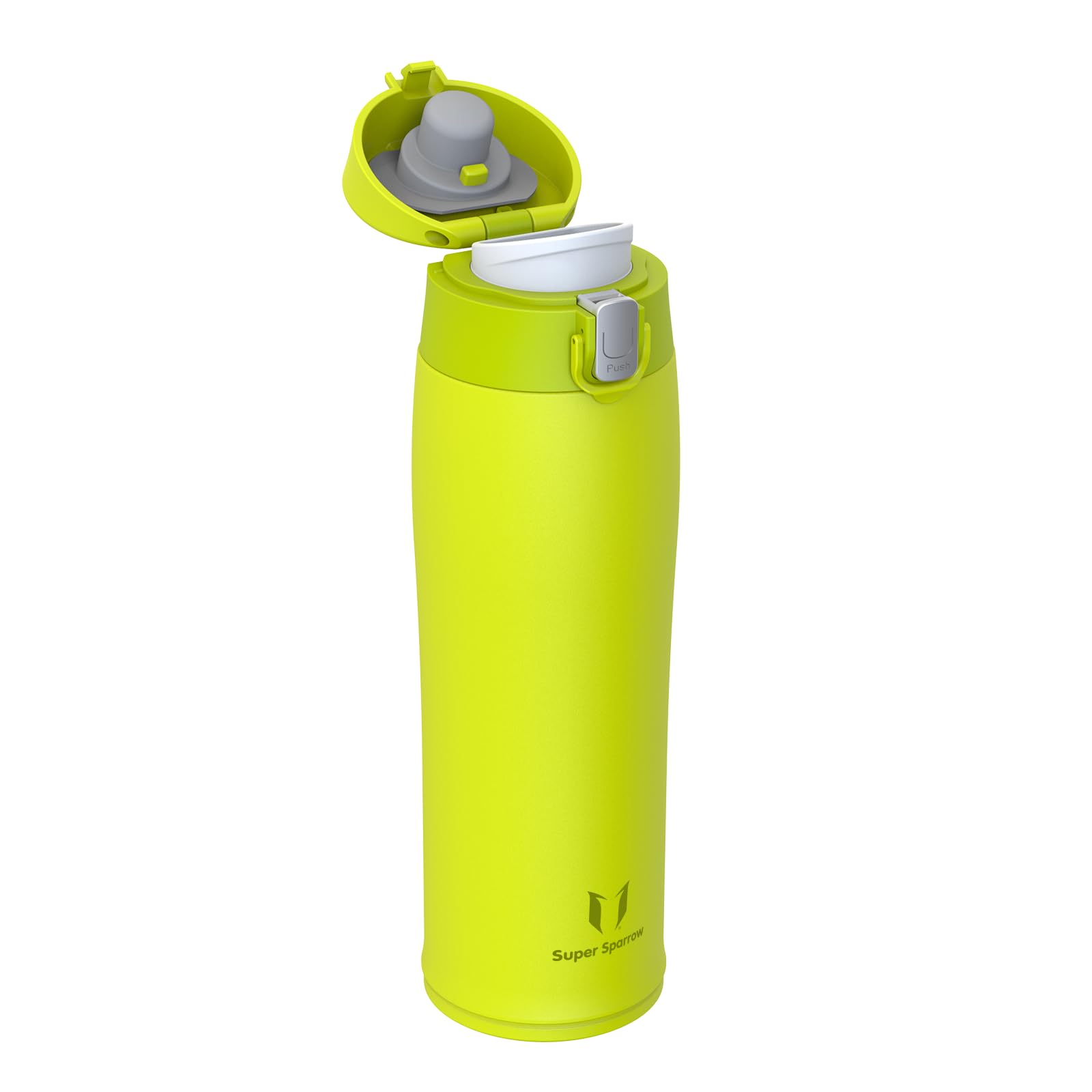 Super Sparrow Borraccia Termica, Acciaio Inox Bottiglia Termica - 350ml, 500ml, 750ml - Senza BPA Tazza Termica, Borraccia Termica per Bambini, Scuola, Sportiva, Bici, Campeggio, Palestra