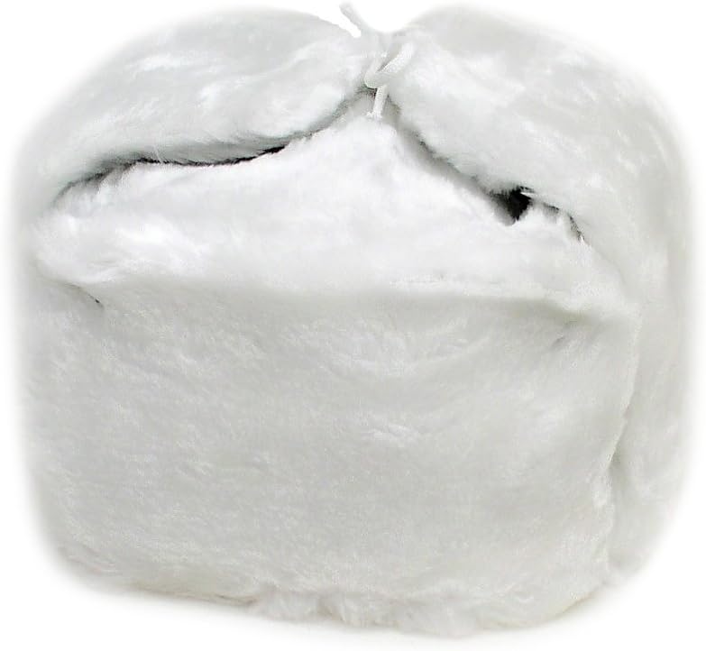 RussianOrnamentsRussian Winter Hat Ushanka White