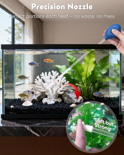 Image of Pawfly Aquarium Coral Feeder Kit, 13.7 inch & 15.7 inch Long Tube with 11 inch Long Tweezers, Coral Food Feeders for Reef Marine Fish Shrimp, Long Acrylic Syringes with Stainless Steel Aquarium Tweezers