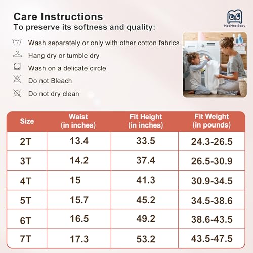 Image of MooMoo Baby Girls Potty Training Underwear 2 Packs Cotton Diaper Skirt for Potty Training Absorbent