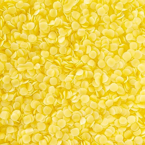 Cire d'abeille Bio,Cire d'abeille Bio,Pure Cire d’abeille Pastilles Sans Additifs,100g,Cire pour la Fabrication de Bougies,pour DIY et la Fabrication de...