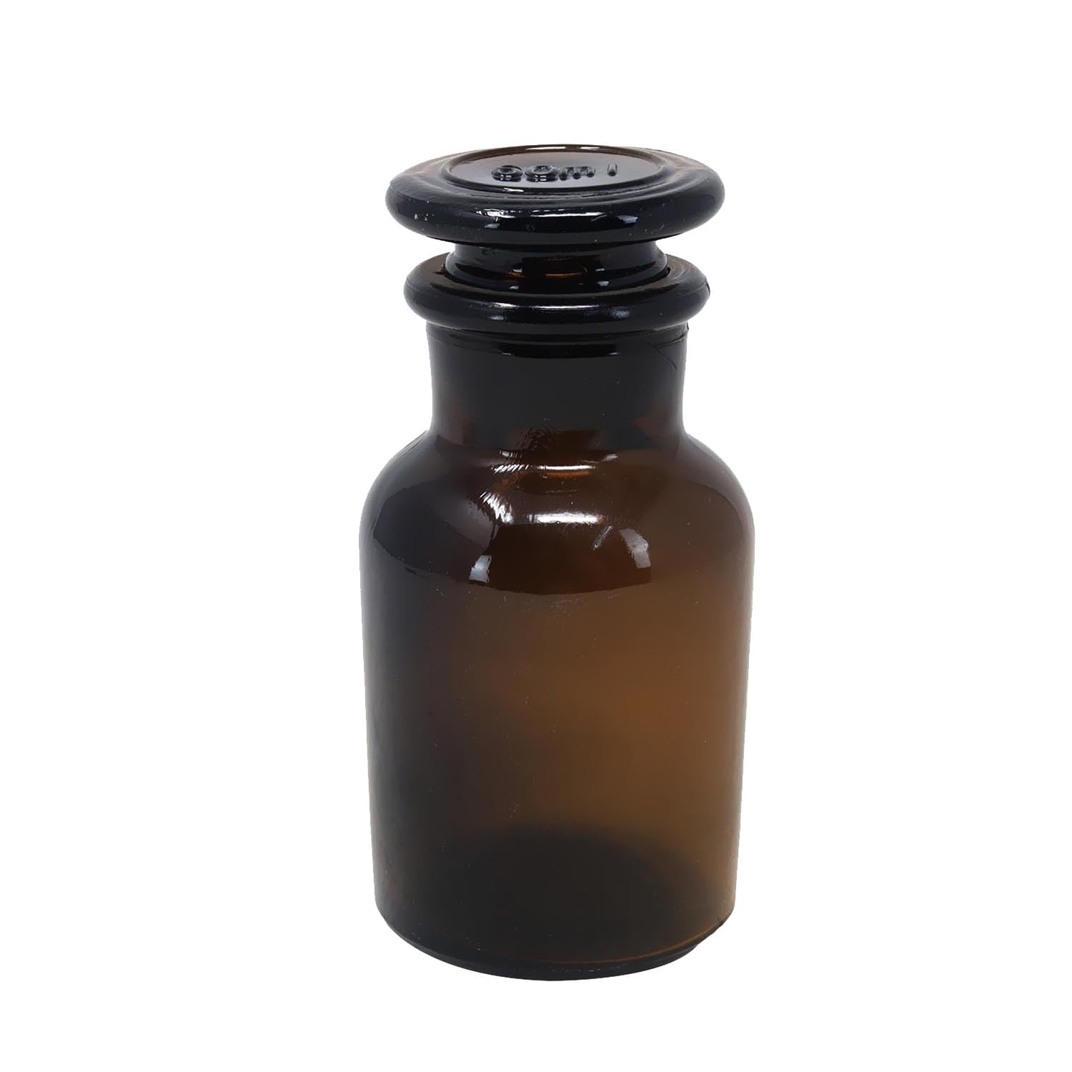 Unique Home Living Amber Uhl Apothecary Jar Reagent Bottle, 60Ml Glass Storage Jars With Lid, Vintage Style Container, Reusable Refillable Bottles For Essential Oils, Bath Salts, Lotion, Perfume