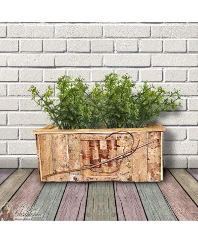 Maison Halleux Cache Pot jardinière en Bois rectangulaire - Lot de 9 pièces