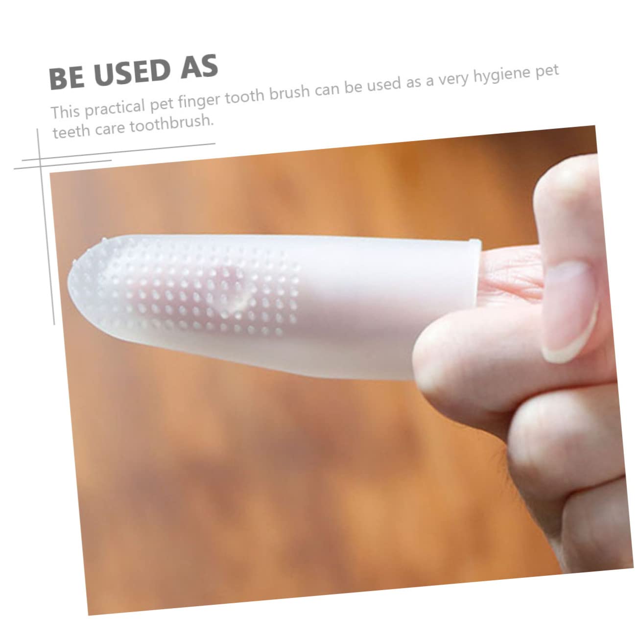 BESPORTBLE 4pièces Brosse à Dents Doigt Silicone Pour Chiens Outil De Nettoyage Pour Dents De Chiens Prévient Plaque Et Accessoire De Toilettage Pour Animaux