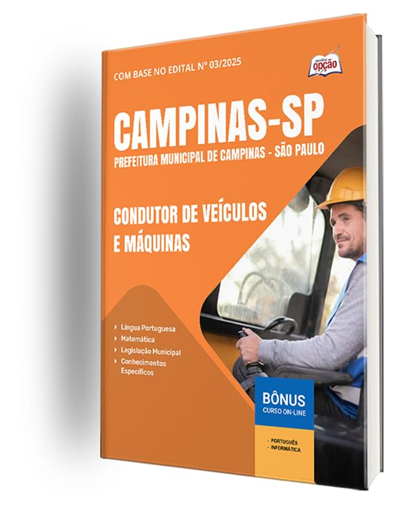 Apostila Prefeitura de Campinas - Sp - Condutor de Veículos e Máq...