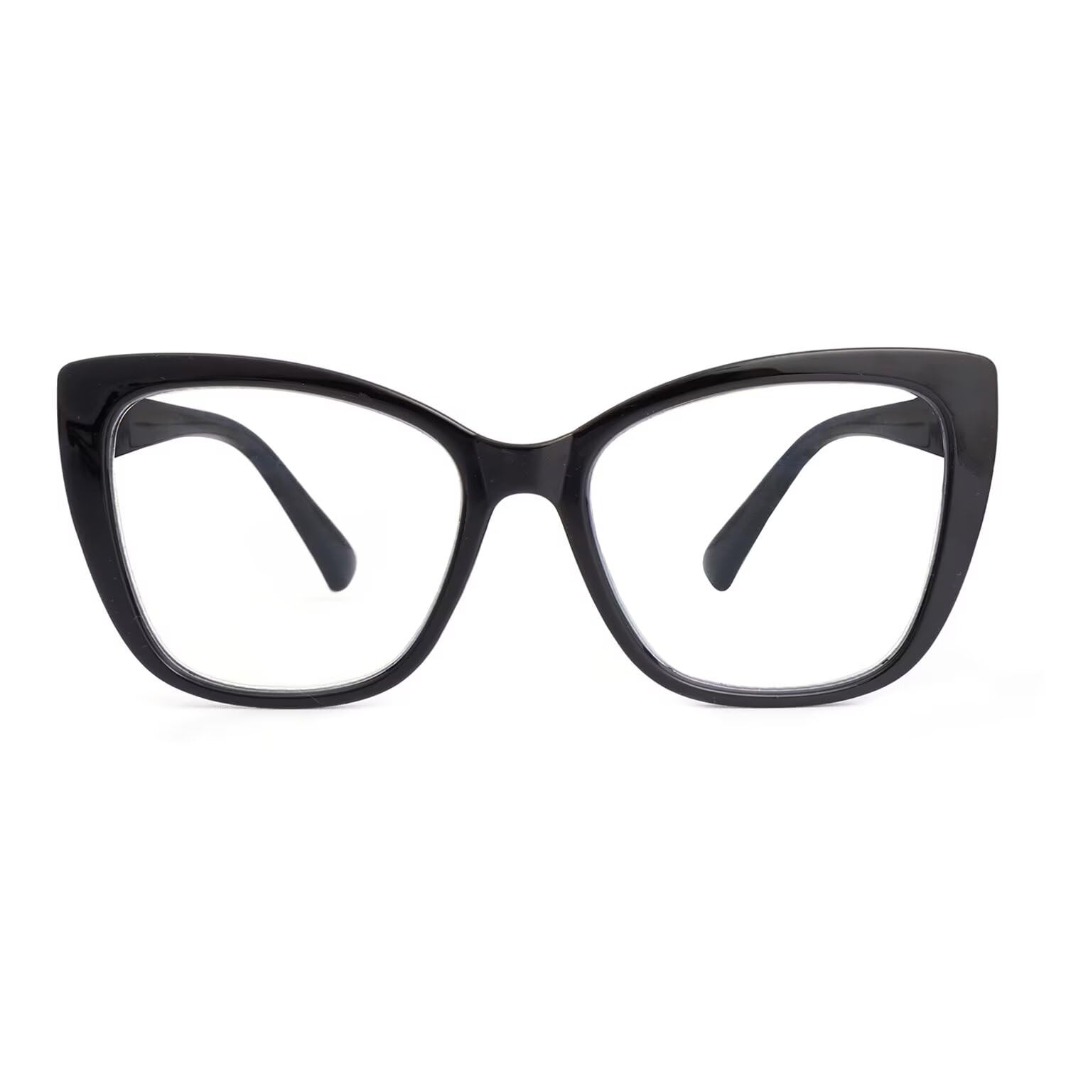 SKYWAY 2er-Pack Übergröße Lesebrille Damen, Groß Mode Quadratische Cat Eye Computerbrille Blaulichtfilter Brille mit Sehstärke