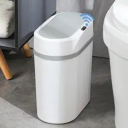 Lixeira Automática 12L com Sensor Inteligente de Aproximação – Tampa Abre e Fecha Automático – Ideal para Cozinha, Banheiro e Escritório – Design Moderno e Silencioso