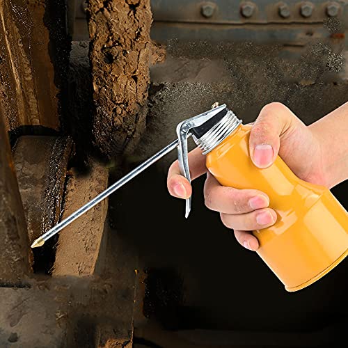 Cryfokt Pistola de Lata de Aceite con Bomba de Aleación de Aluminio, Engrasador de Alta Presión para Vehículos, Diseño Portátil Resistente a Impactos, 400g (400g)