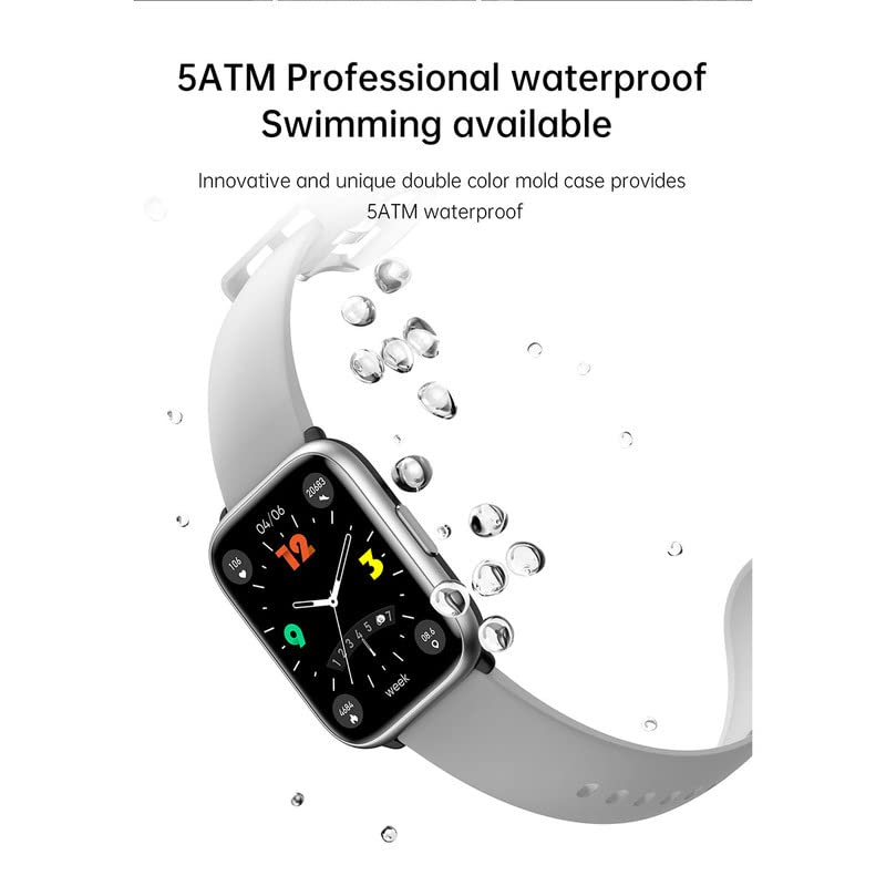 Orologio da polso da uomo e donna, 1,8 pollici, con monitoraggio della frequenza cardiaca, per sonno intelligente, podometro calorie, impermeabile IP68, cronometro GPS condiviso 24 modalità sport per