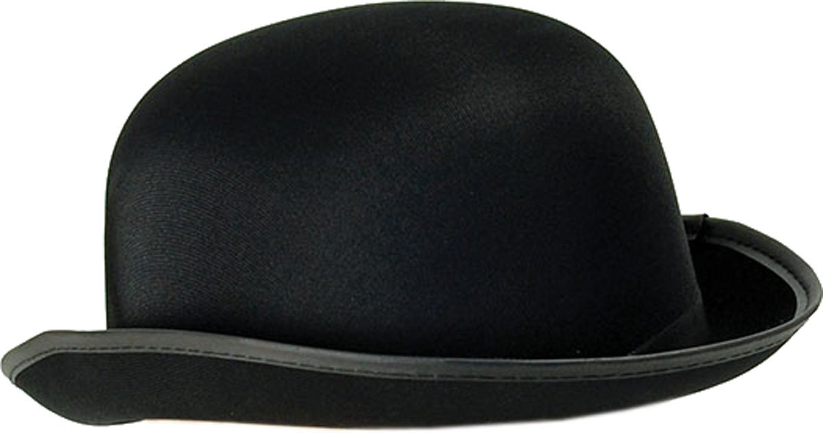 Bristol Novelty Bowler Hat Satin Finished Black