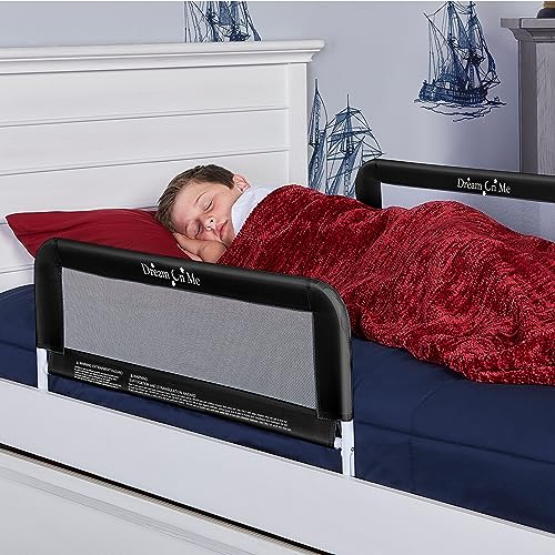 Dream On Me Lightweight Mesh Security Adjustable Bed Rail Double Pack With Breathable Mesh Fabric In Black,2 Count (Pack Of 1) #TOP1