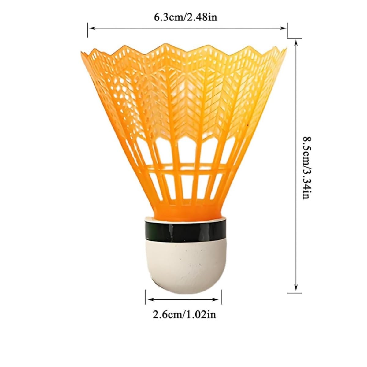 Volantes de Bádminton de plástico 12 piezas,Plumillas para Interior y Exterior - Ideal para Entrenamiento Competición y Juego Familiar,Alta Estabilidad y Durabilidad — view 4
