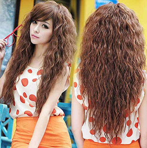 TopWigy Perücke, lang, gelockt
