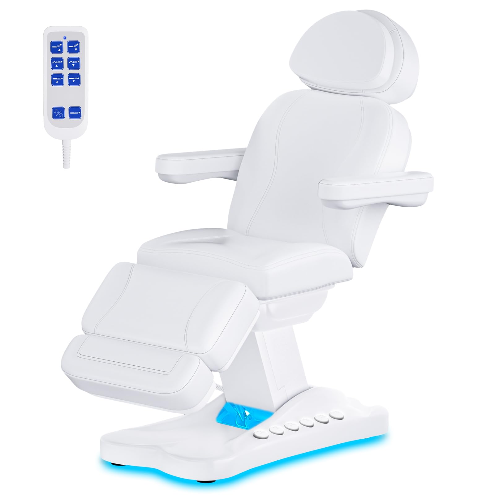 Drexo Full Electric Tattoo Chair Facial Bed for Esthetician, 3 Motor Electric Massage Table Tattoo Chair, Electric Massage Facial Bed for Esthetician,