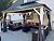 PURPLE LEAF 12' X 14' Hardtop Gazebo Outdoor Metal Double Roof Grill Gazebo White Aluminum Frame Pavilion with Curtain and Netting for Patio, Garden and Backyard, Grey