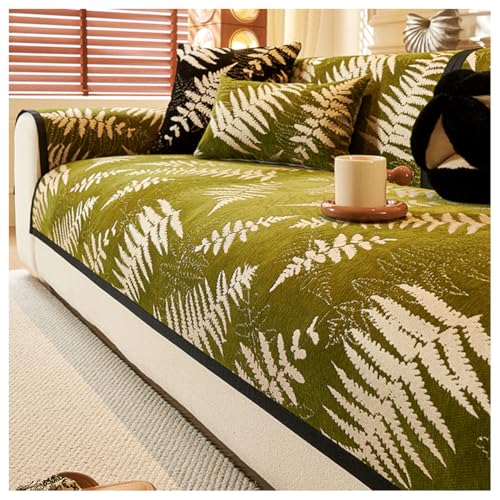 SPXMQSS Funda para Sofa Chaise Longue, Antideslizante Fundas para Sofás, Chenille Genérico Súper Suave Funda De Sofá, 1 2 3 4 Plazas Protector de Cubre Sofa Forma De L A 70x70cm