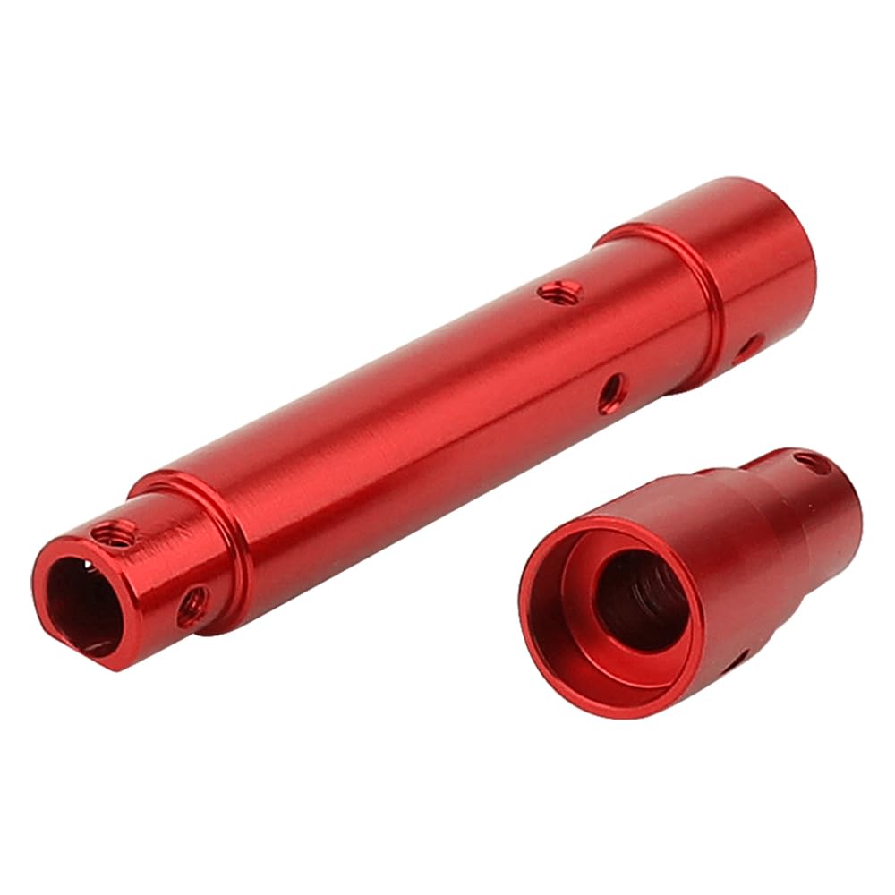 RZXYLRC Aluminium Alloy Front Axle Tube for 1/10 RC Crawler Axial SCX10 PRO Metal Upgrade Part AXI232081 (Red)