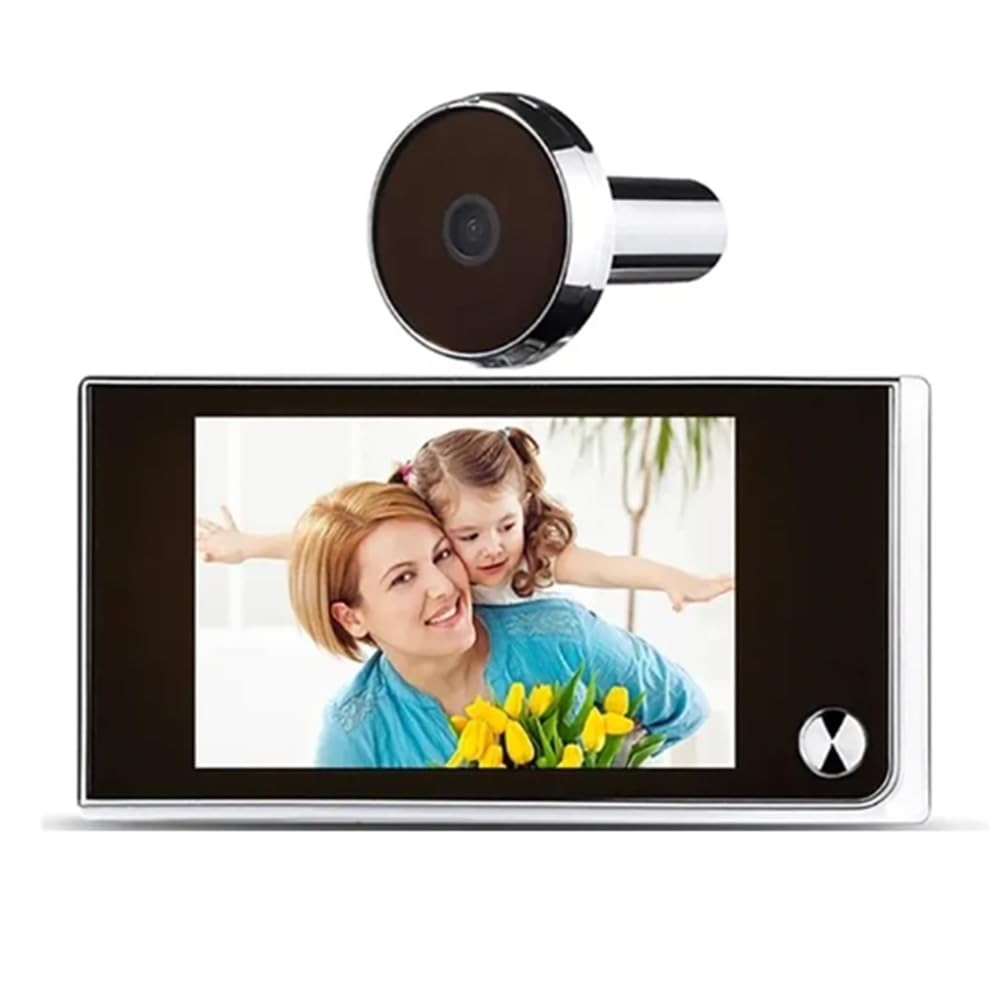 Ctrlzs 3.5 Inch Doorbell Peephole Viewer Digital Door Camera 120° Lcd 2 Million Hd Pixels Kitty Eye Door Bell Outdoor Monitor Easy Install