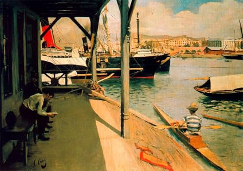 Prints Toile Peinture Murale Puerto Ramon Casas Décoration Salon 60x90