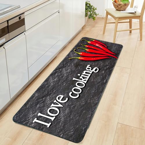 Alishomtll Läufer Flur Teppich rutschfest 60x180cm...