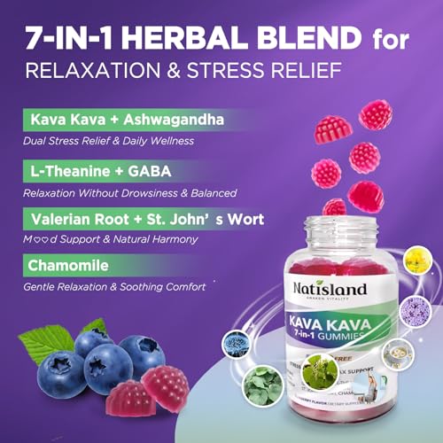 NATISLAND Chewable Kava Kava Gummies