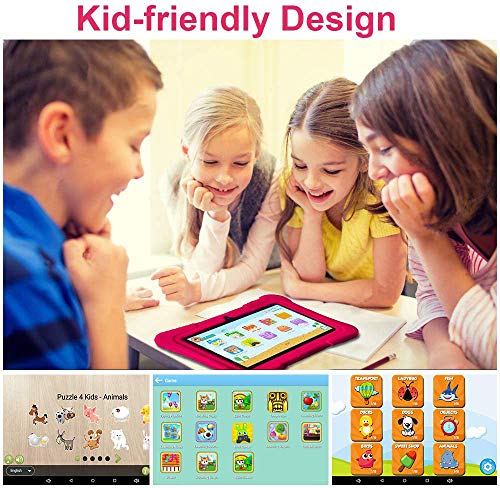 PRITOM Tablet infantil de 7 polegadas | Quad Core Android 10.0, 32 GB ROM | Wi-Fi, Bluetooth, câmera