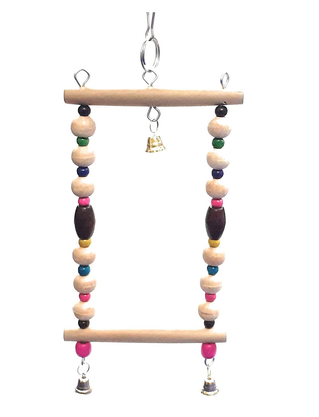 Emily Pets ird Swing Toys, Chew Toys with Hanging Cage Toys for Small Parakeets, Cockatiels, Conures, Finches, Budgie, Macaws, Parrots, Love Birds(Multicolor) (B09734QPV6) Amazon Price History, Amazon Price Tracker
