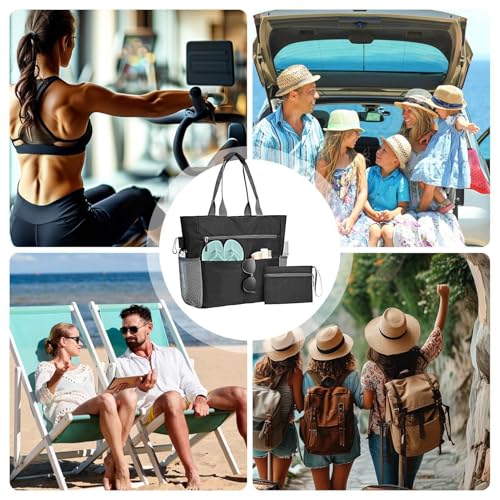 Bolso de playa impermeable y resistente para piscina, natación exterior y gimnasio 4