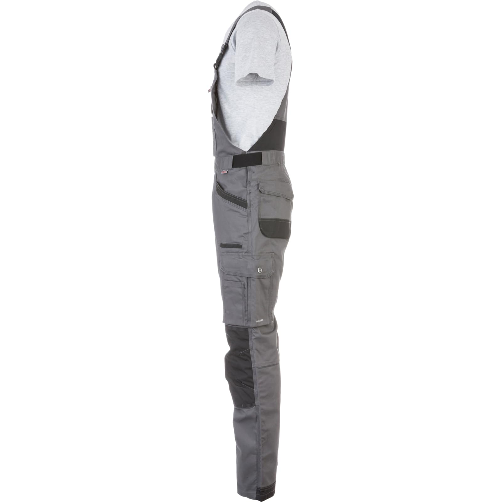 WÜRTH MODYF Arbeitslatzhose Nature - professionelle Arbeitshose für Herren - Latzhose mit Knieschutztaschen - in den Größen 24-110 in Grau und weiteren Farben