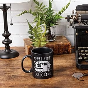 Mug never stop exploring  urban country home decor