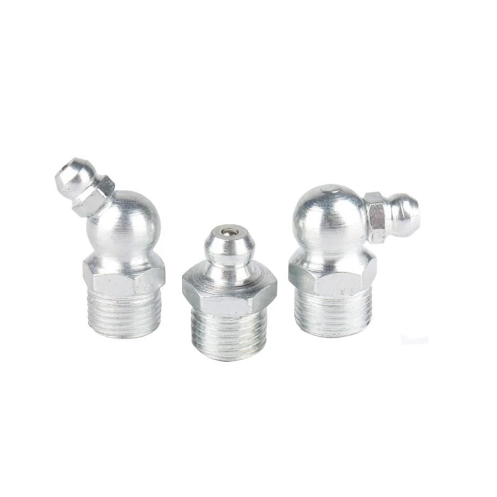 MTADSBKFP Brass Grease Nipple Assortment Kit, Grease Nipple Fitting, Galvanized Iron, Metric Male Thread, Multiple Sizes(Straight,M8x1)
