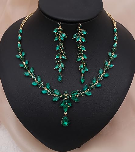 CSY-4-Pcs-Elegant-Bridal-Jewelry-Sets-Austrian-Marquise-Crystal-Wedding-Necklace-Dangle-Earrings-Tennis-Bracelet-Ring-Set-for-Bride-Women-Costume-Accessories