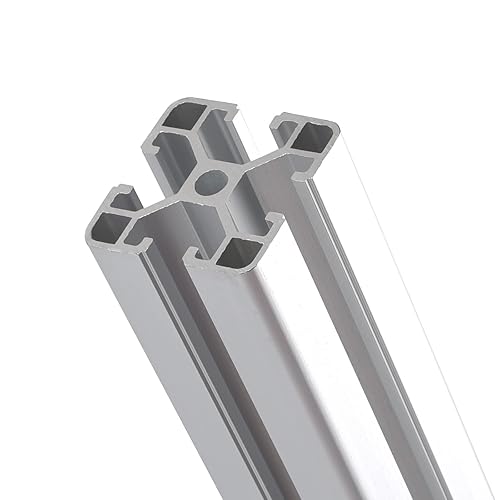 Miniatura 3 de Perfil de extrusión de aluminio de 48 pulgadas 4040 con ranura en T, marco de barra lineal anodizado estándar europeo de 48.031 in para piezas de