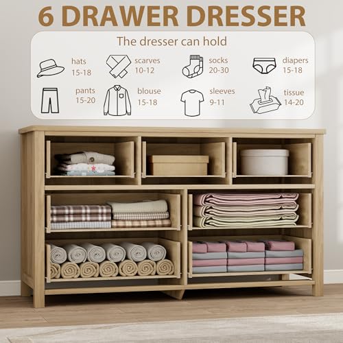 Rattan-7-Dresser-for-Bedroom-472-Wide-Dresser-Boho-Wide-Drawer-Dresser-with-Storage-Wooden-Closet-Dressers-Chest-of-Drawers-Freestanding-for-Bedroom-Nursery-Living-Room-Natural Rattan 7 Dresser for Bedroom 472 Wide Dresser Boho Wide Drawer Dresser with Storage Wooden Closet Dressers Chest of Drawers Freestanding for Bedroom Nursery Living Room Natural