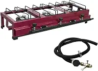 Fogão Industrial Portátil 3 Bocas Alta Pressão Mesa/Bancada